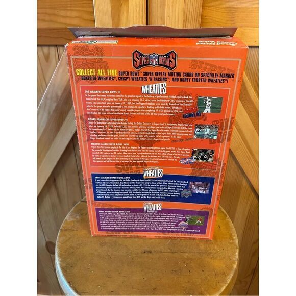 1996 Wheaties Box Joe Namath Jets  Super Bowl III Replays Hologram - Picture 3 of 7